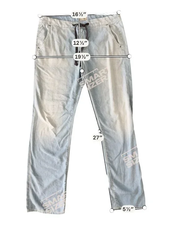 MOTHER The Lazy Daisy Drawstring High Rise Jeans- Straight Leg- Light Wash- 27 - Picture 8 of 14